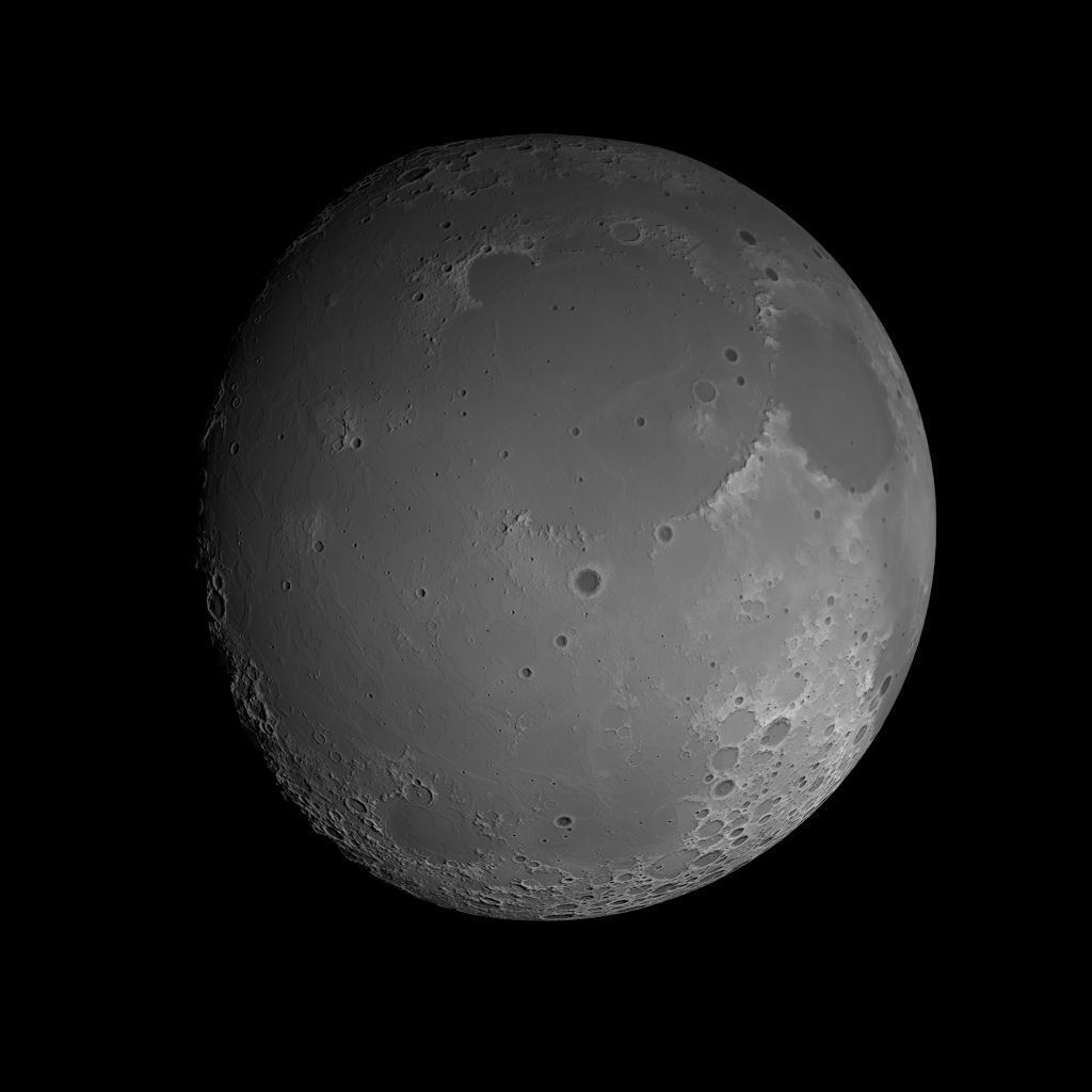 23K Realistic Moon Low-poly 3D model_55