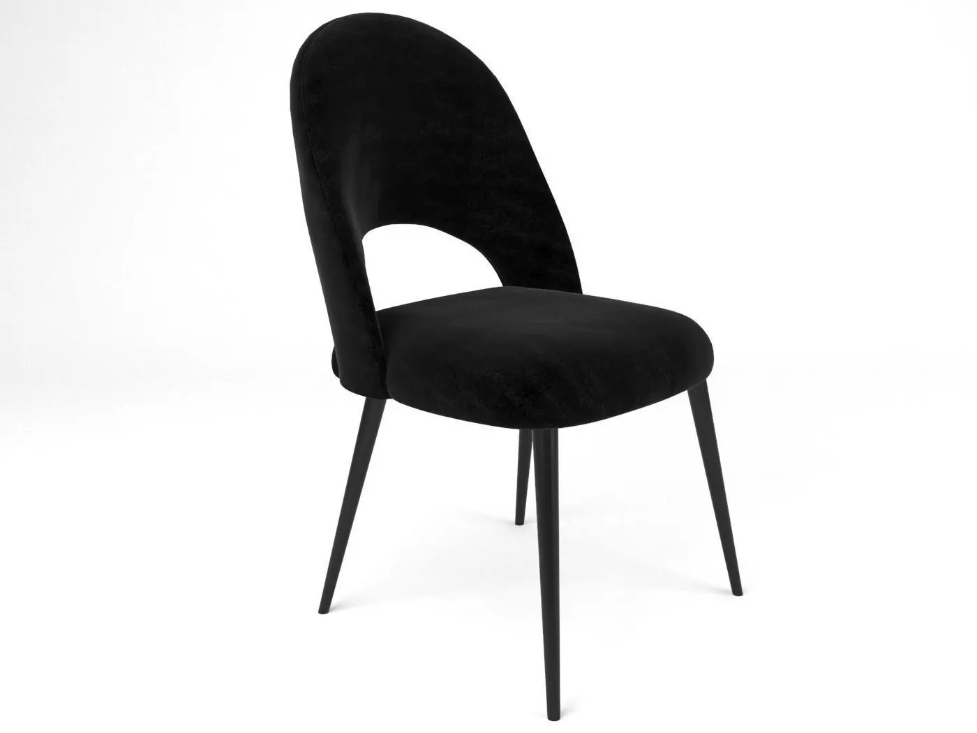 Chair Iris Noir MAISONS DU MONDE 3D model_0