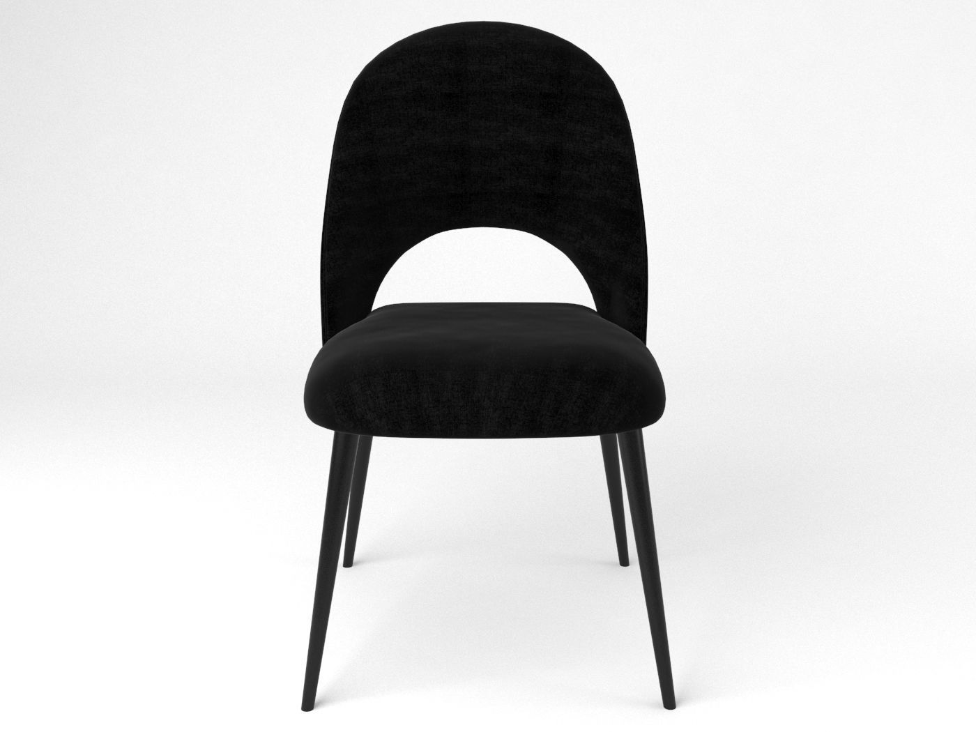 Chair Iris Noir MAISONS DU MONDE 3D model_1