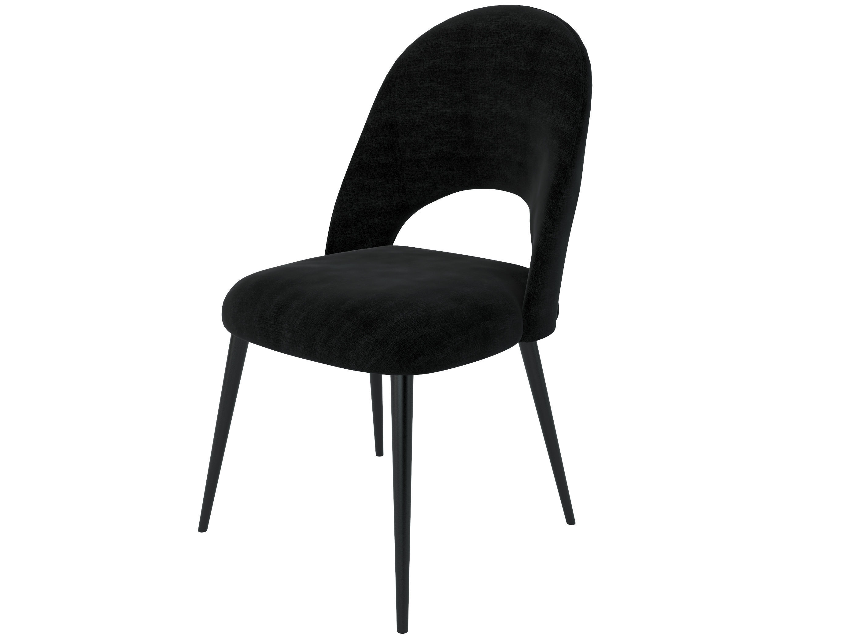 Chair Iris Noir MAISONS DU MONDE 3D model_4