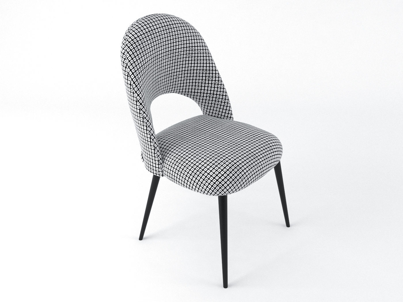 model Chair Iris Maison Du Monde 3D model_2
