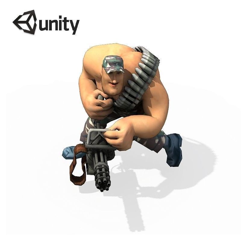 Combatt for Unity Low-poly 3D model_1