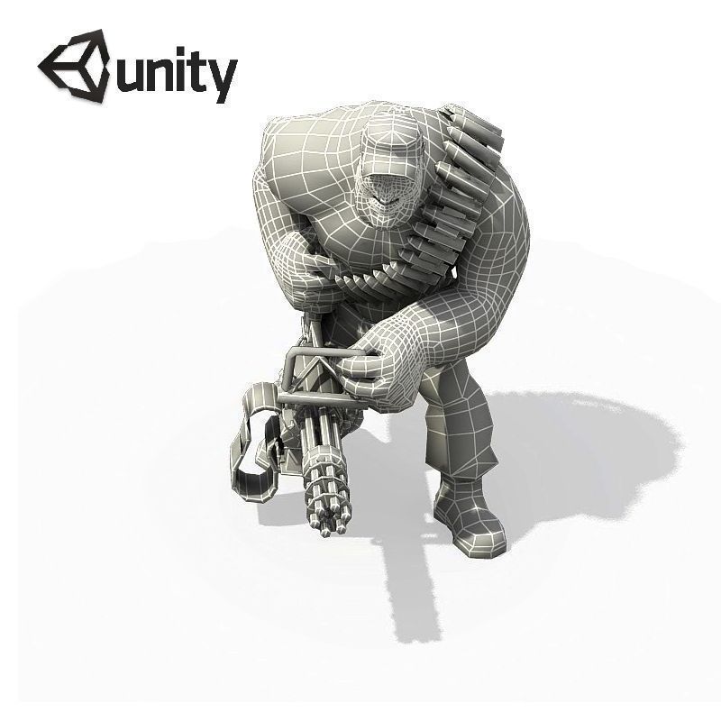 Combatt for Unity Low-poly 3D model_3