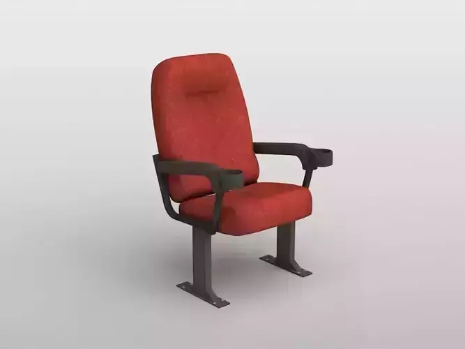 Cinema Chair Low-poly 3D model