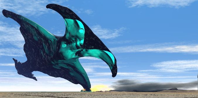 organic cruiser destroiers alien  space scjp    zefra 3D model