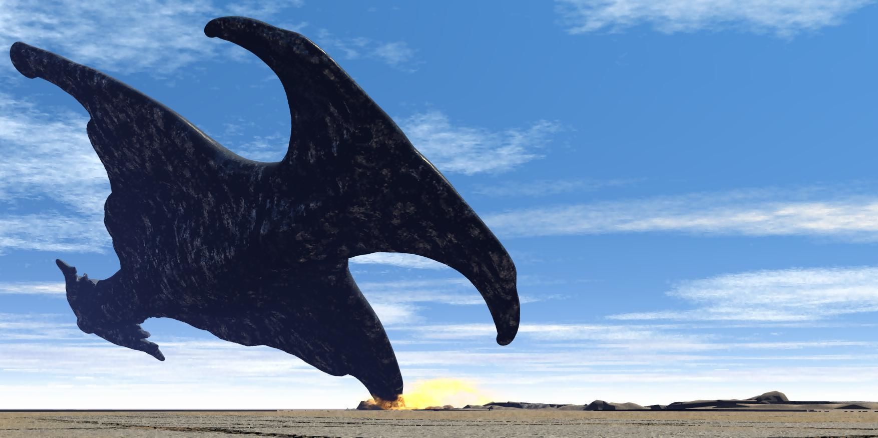 organic cruiser destroiers alien  space scjp    zefra 3D model_14