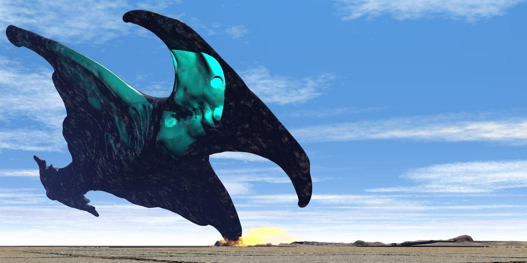 organic cruiser destroiers alien  space scjp    zefra 3D model_12