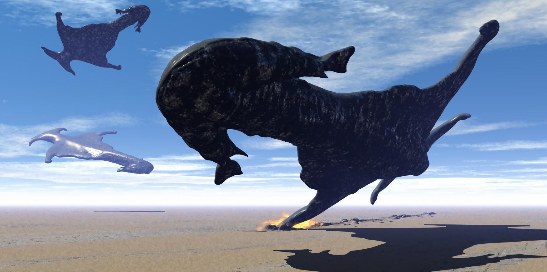 organic cruiser destroiers alien  space scjp    zefra 3D model_10