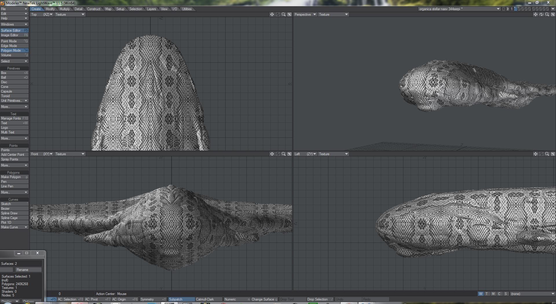 organic cruiser destroiers alien  space scjp    zefra 3D model_2
