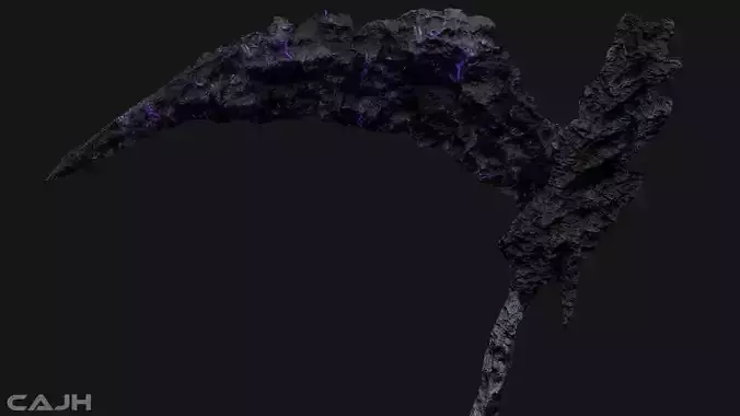 3D Scythe DarkRock model 