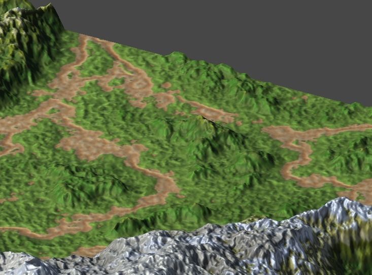 land1 mountain with grass and rocks 3D model_11
