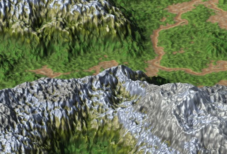 land1 mountain with grass and rocks 3D model_12