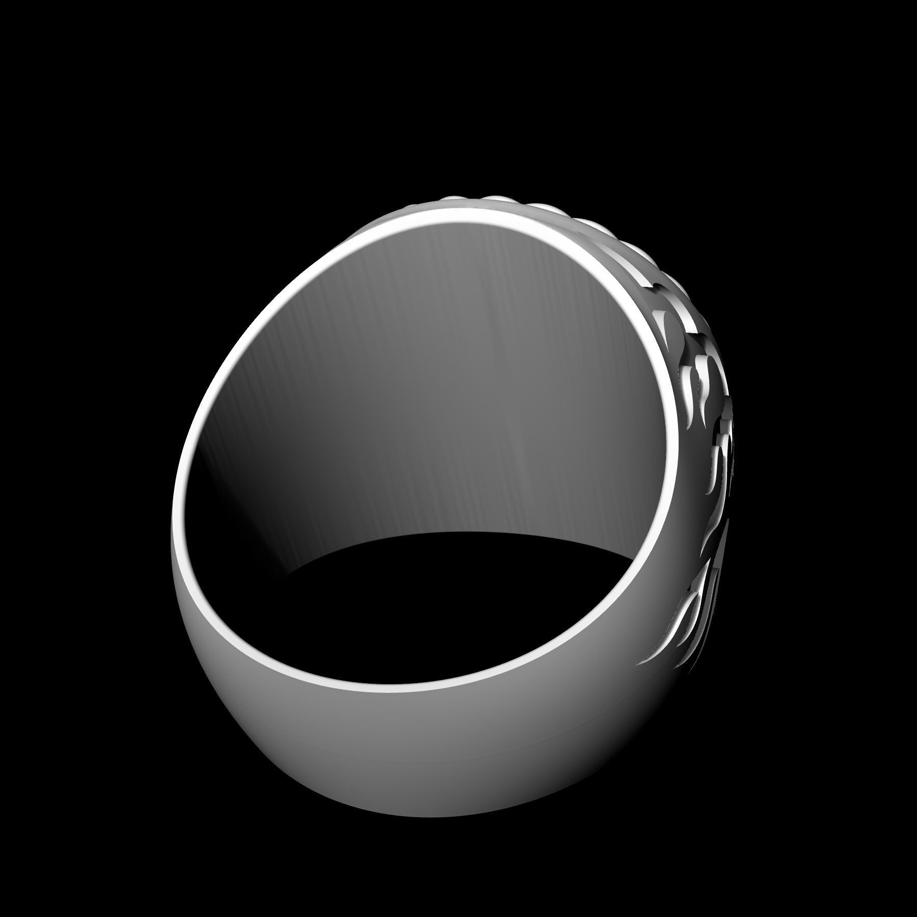 Tree ring for men 3D print model_12