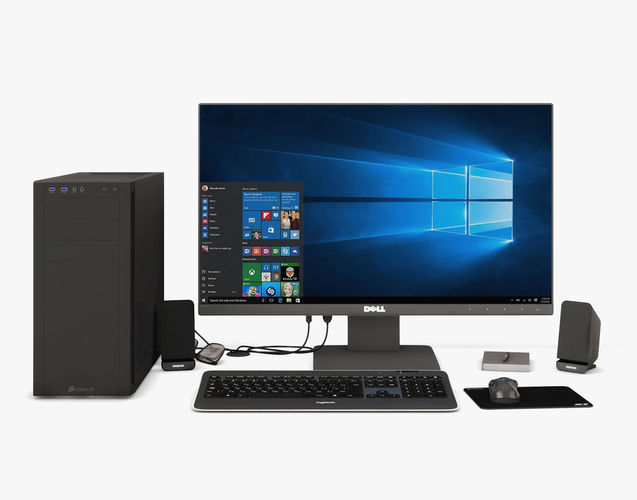 Computer Set 01 3D model