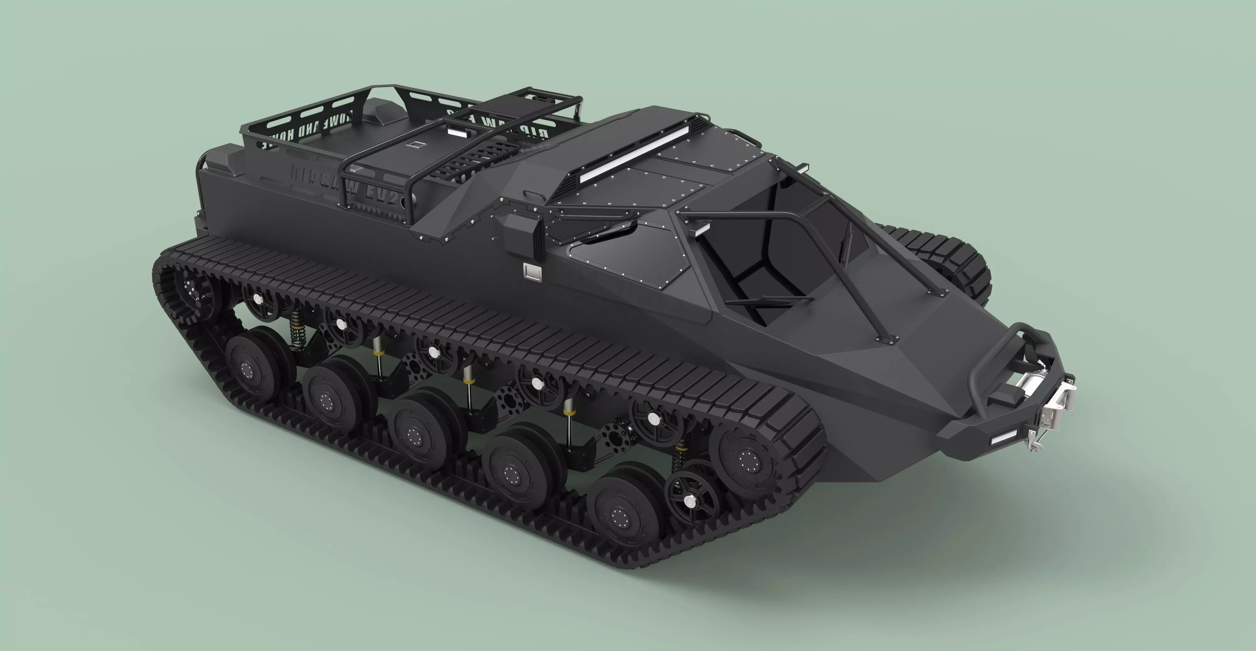 Tracked vehicle 2 3D model_0