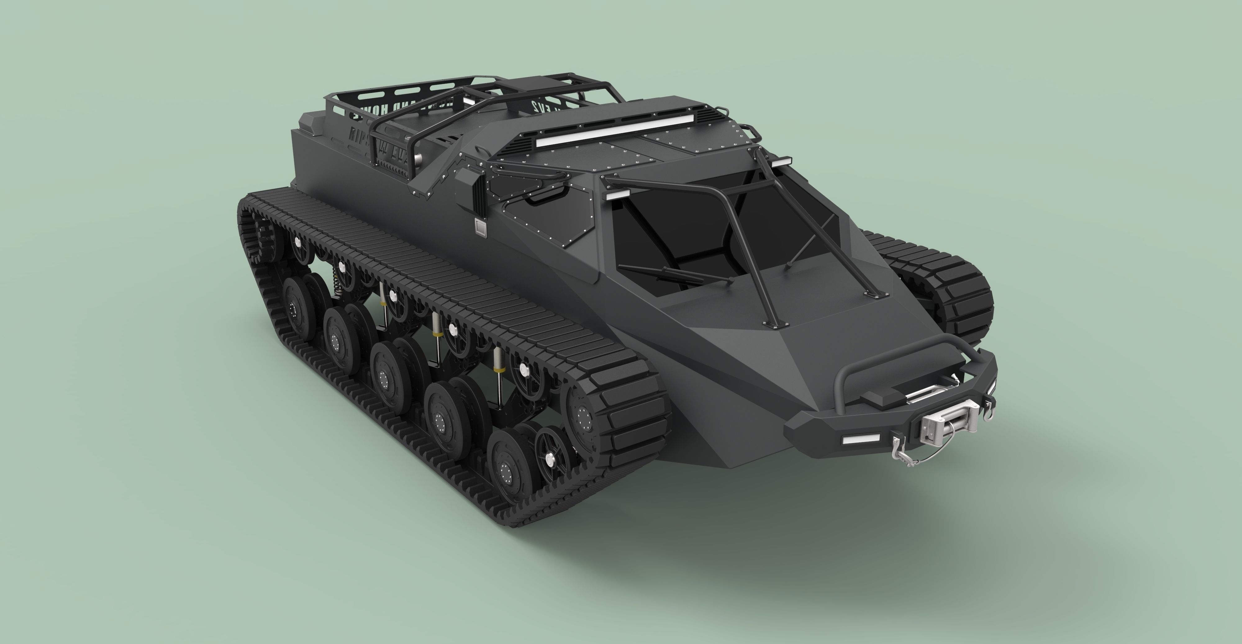Tracked vehicle 2 3D model_3