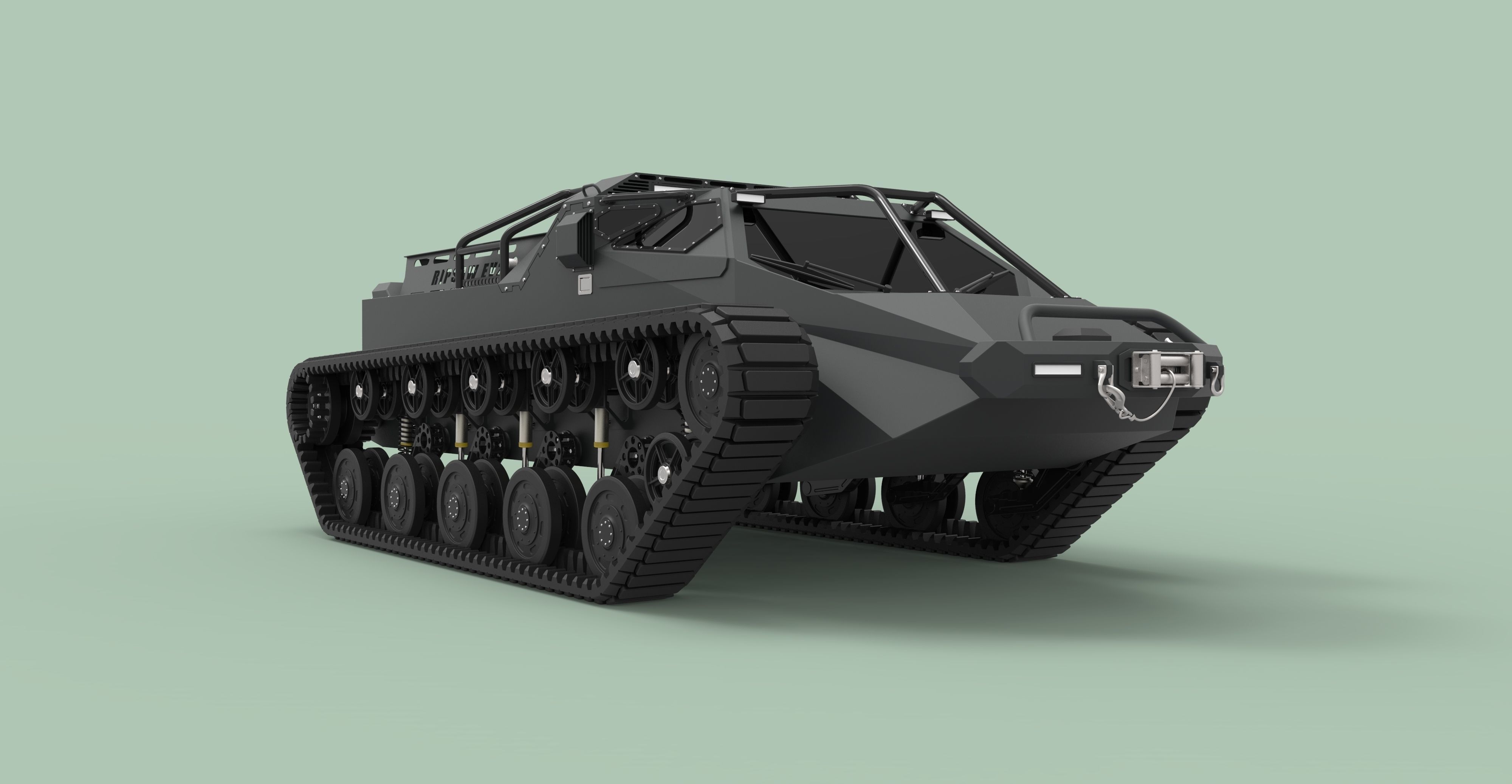 Tracked vehicle 2 3D model_4