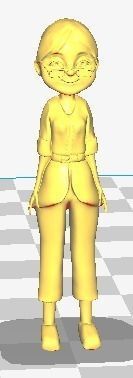 Ellie person 3D print model_1