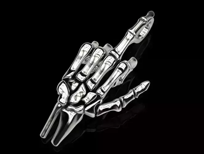 Human hand bones pendant