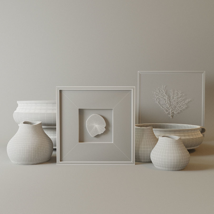 Restoration Hardware decorative set 3D model_5