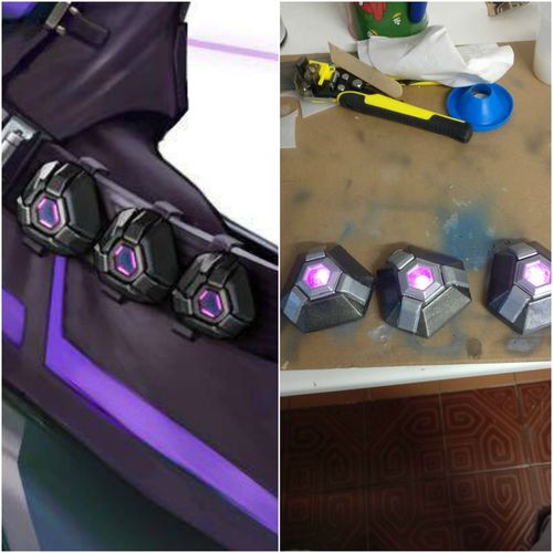 Sombra granades 3D model Overwatch 3D print model