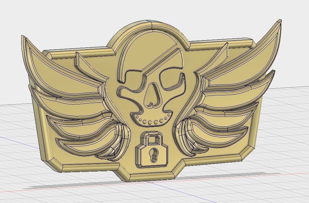 Blackwatch McCree belt buckle 3D Model 3D print model_6