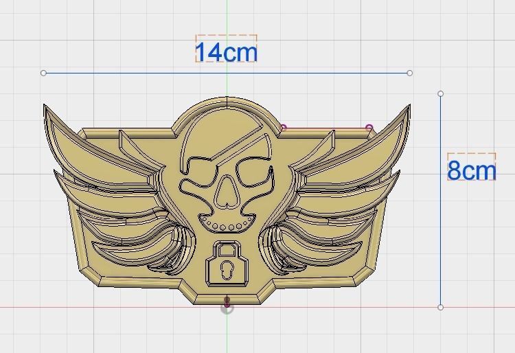 Blackwatch McCree belt buckle 3D Model 3D print model_10