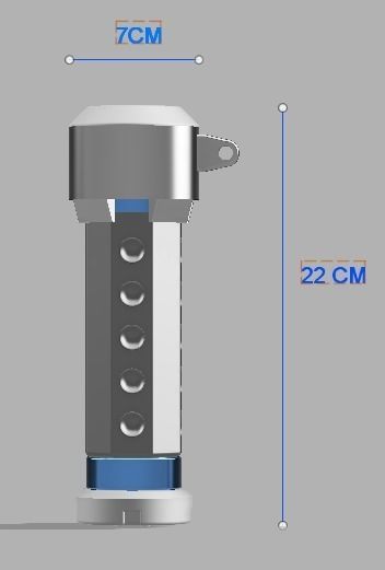 Mccree granade 3d printing 3D print model_1
