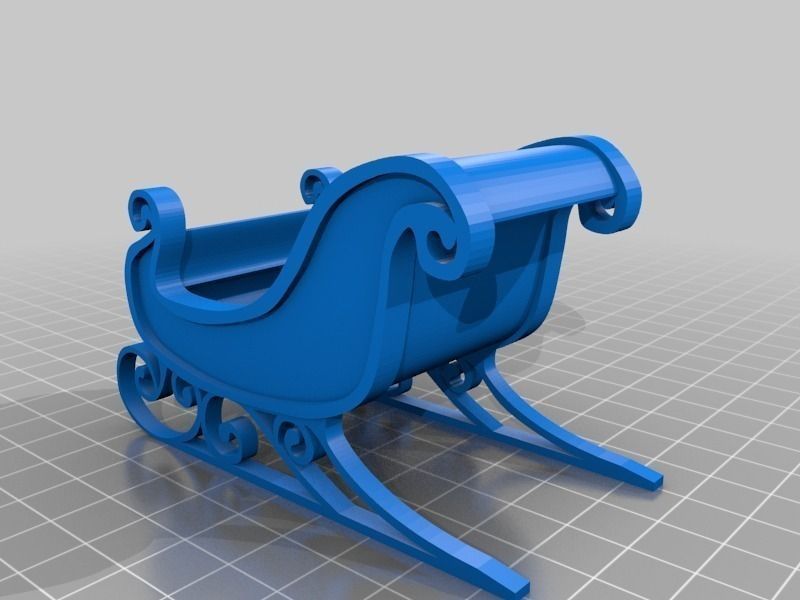 Santa S Sleigh Free 3D Model 3D Printable STL CGTrader