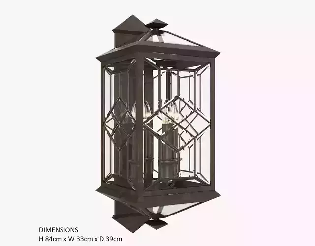 Fine Art Lamps Oxfordshire 880881ST 3D model