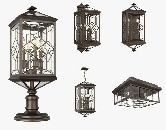 Fine Art Lamps Oxfordshire Collection 3D model