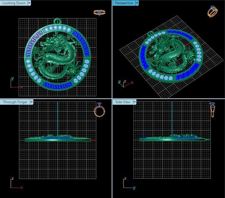 Pendant T00511 3D print model_2
