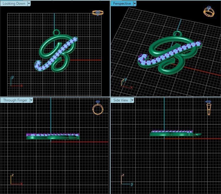 Pendant T00513 3D print model_2