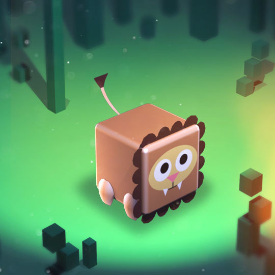 KUBIKOS - 22 Animated Cube Mini Animals Low-poly 3D model_12