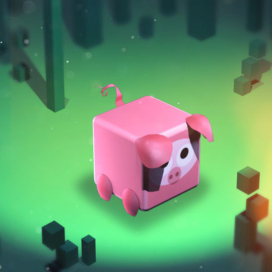 KUBIKOS - 22 Animated Cube Mini Animals Low-poly 3D model_15