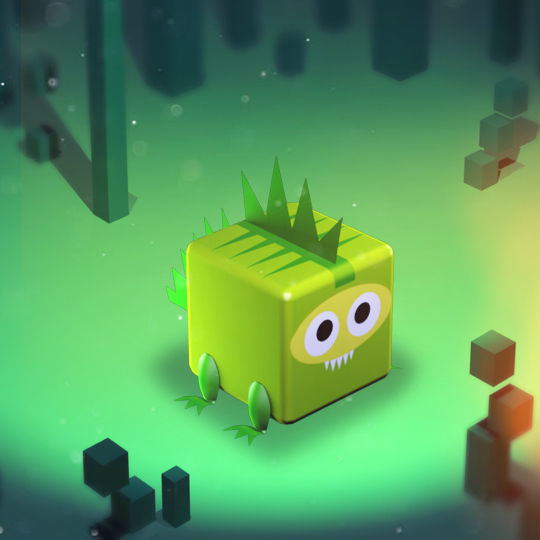 KUBIKOS - 22 Animated Cube Mini Animals Low-poly 3D model_13