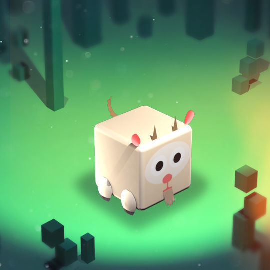 KUBIKOS - 22 Animated Cube Mini Animals Low-poly 3D model_9