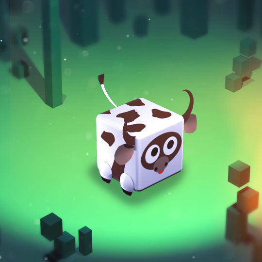 KUBIKOS - 22 Animated Cube Mini Animals Low-poly 3D model_3
