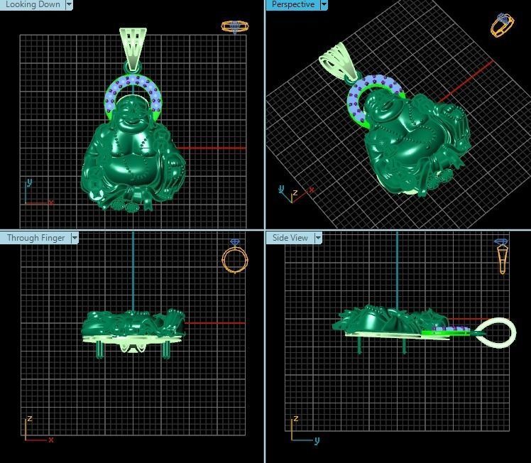 Pendant T00514 3D print model_2