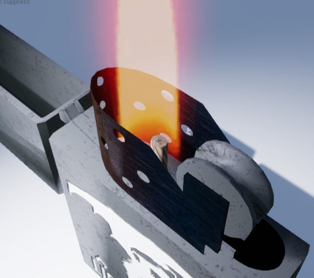 Animated Lighter  Free low-poly 3D model_2