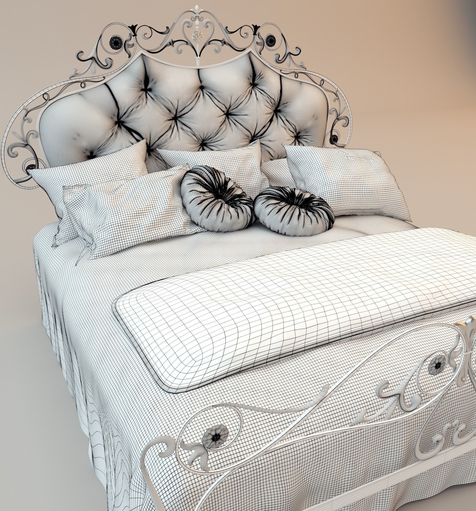 BED-Corte Zari OLIMPIA 3D model_5