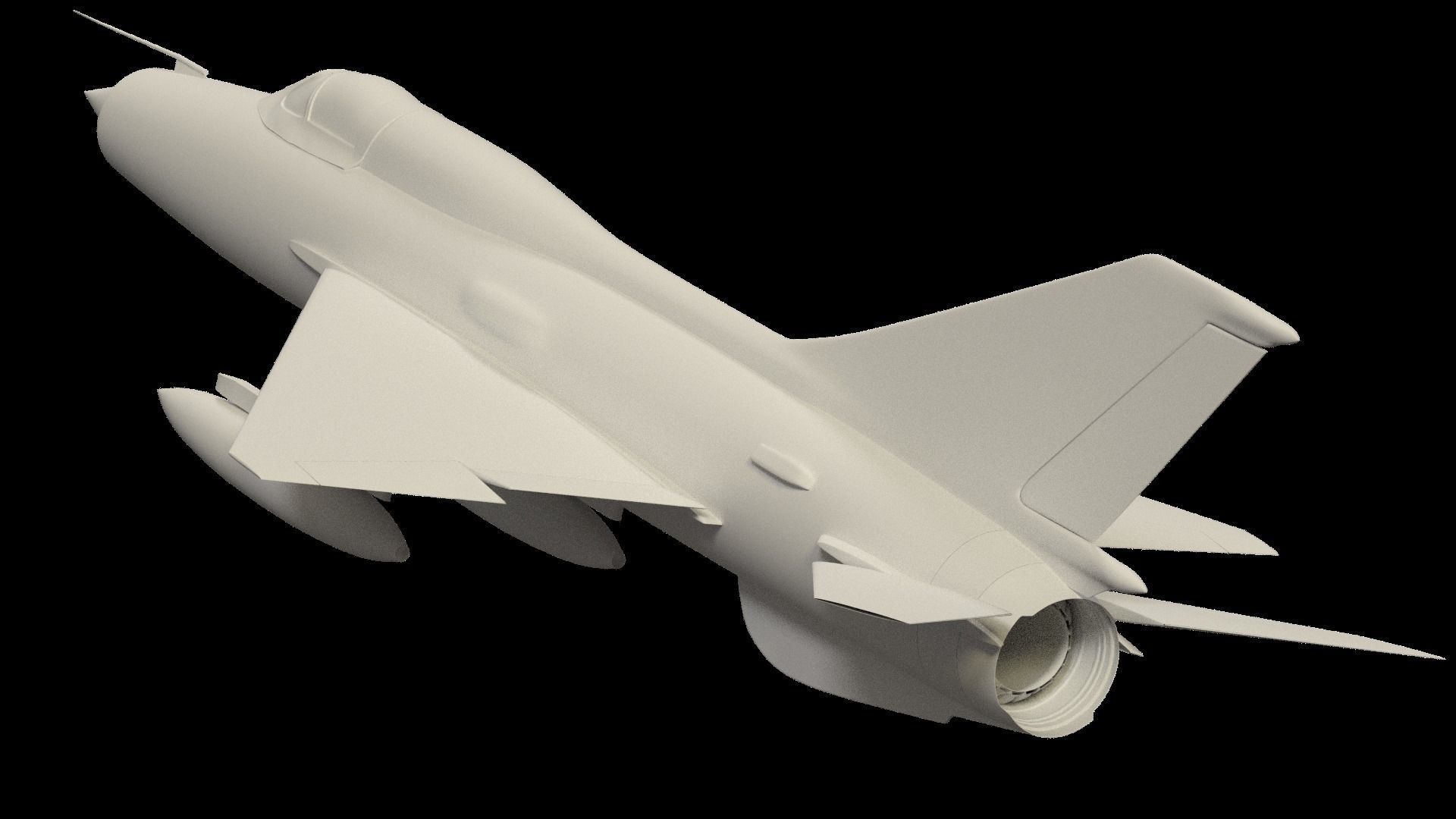 Mig 21 -no textures- 3D model_1