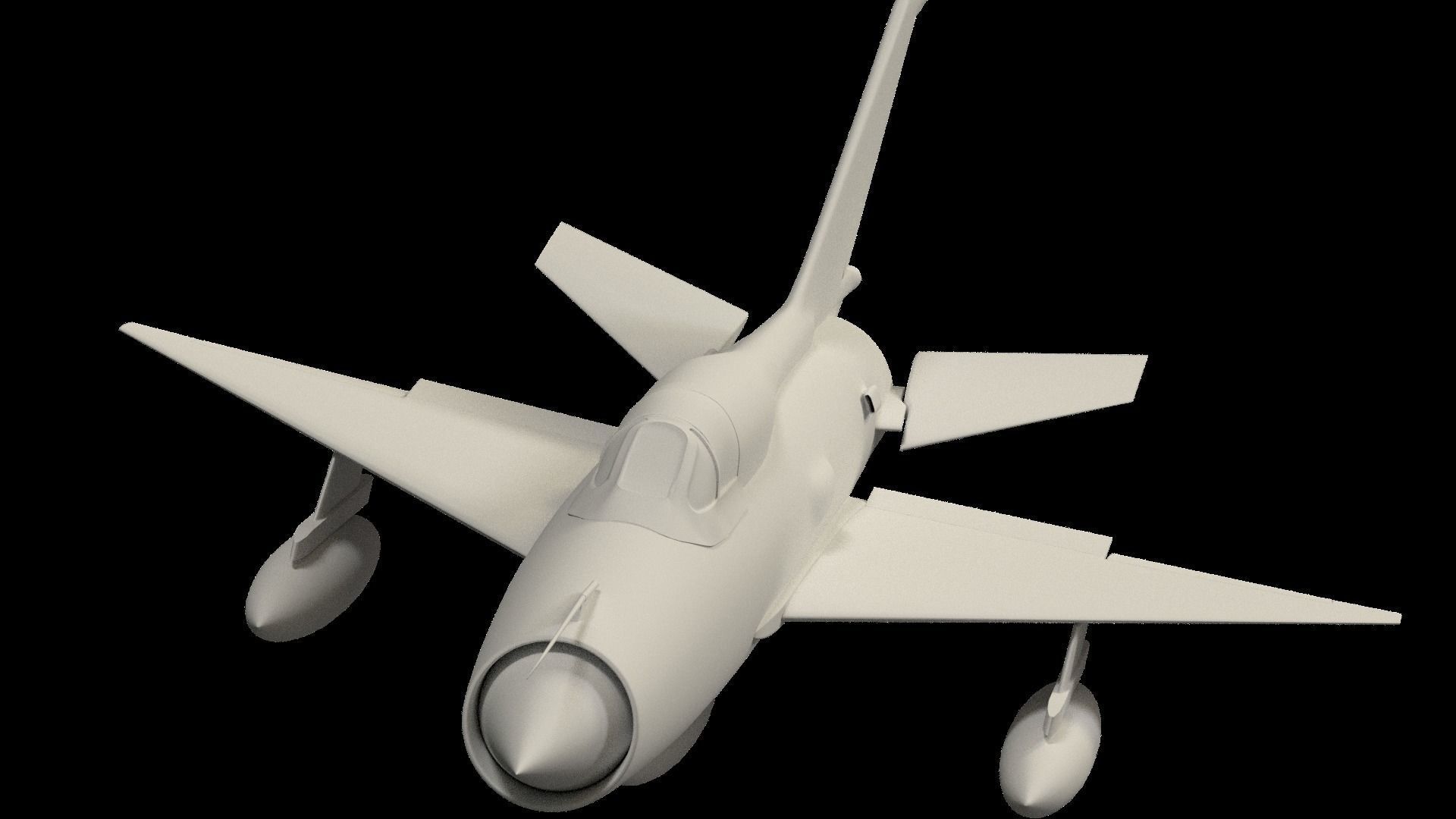 Mig 21 -no textures- 3D model_0