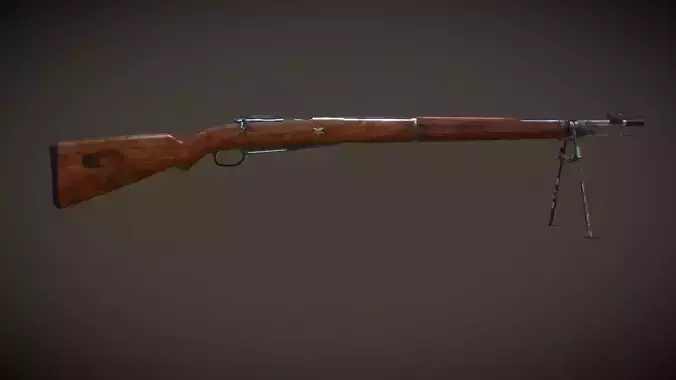 Gewehr wooden rifle 3D model