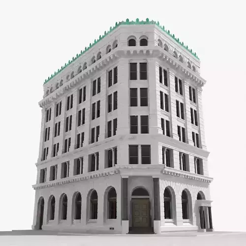New York corner building 3D model