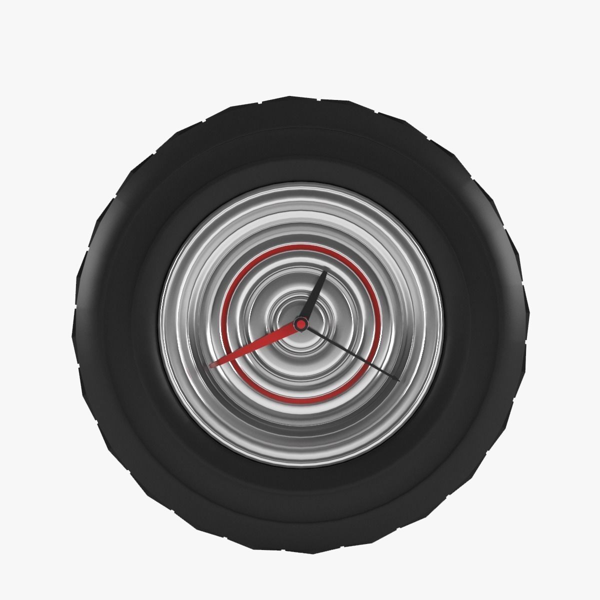 Wall Wheel Clock 3D model