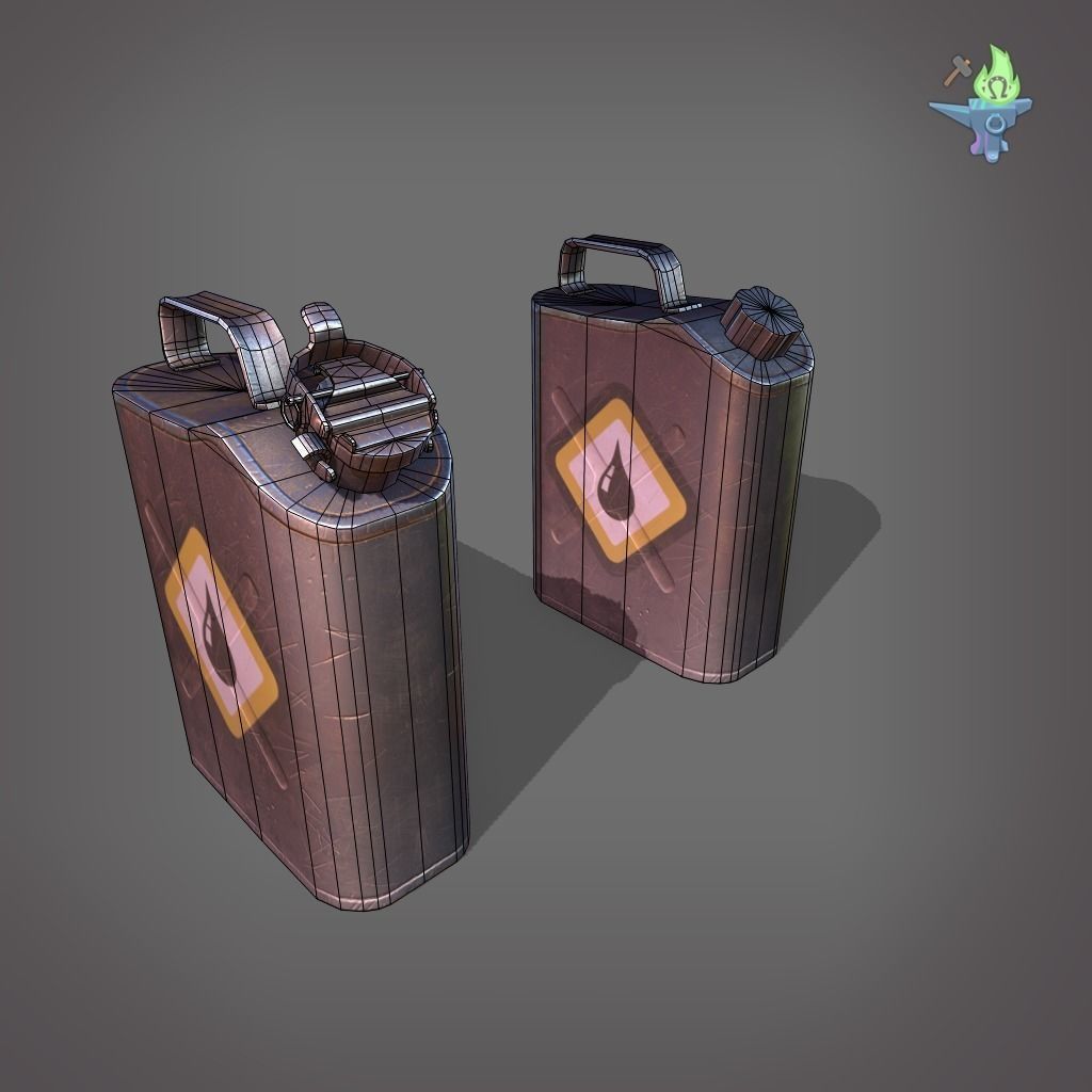 Scepter Container Low-poly 3D model_5