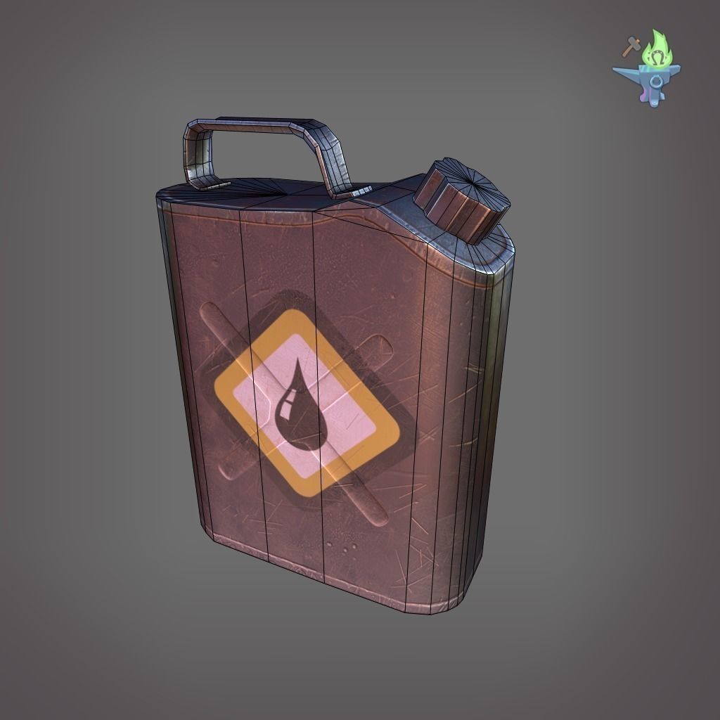 Scepter Container Low-poly 3D model_11