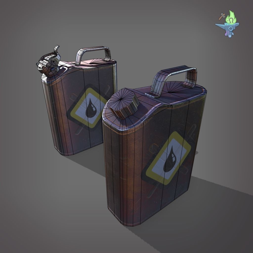 Scepter Container Low-poly 3D model_7