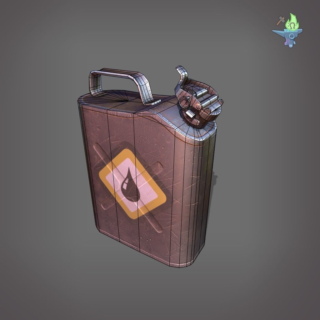 Scepter Container Low-poly 3D model_9